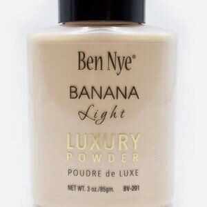 Ben Nye Banana Light Luxury Powder 3 oz Full Size 30% USED No Cap on Bottle
